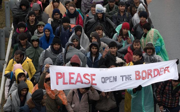 Migranti -meja s Srbijo Vir:Pixell