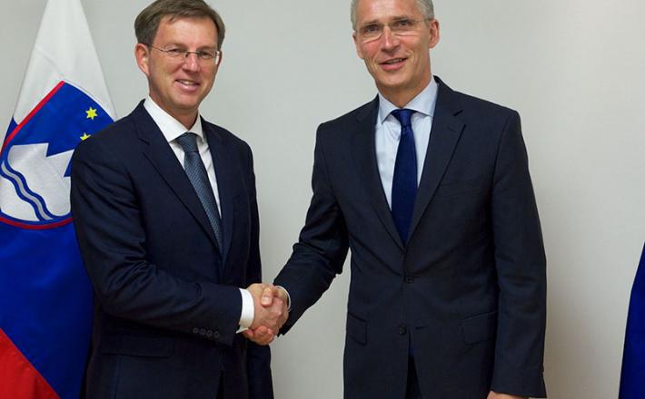 Miro Cerar in generalni sekretar zveze Nato Jens Stoltenberg