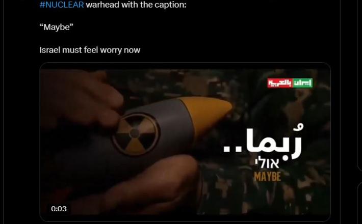 Sporočilo sovražnikom: Božanje jedrske bombe in napis mogoče