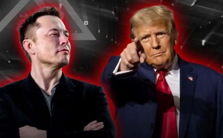 Musk in Trump  Vir:X