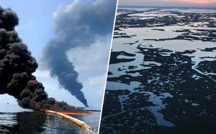 Nafta, izlitje v morje