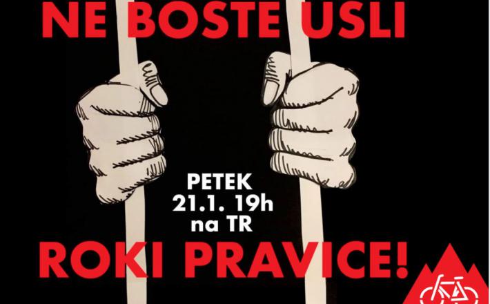 Ne boste ušli roki pravice - plakat
