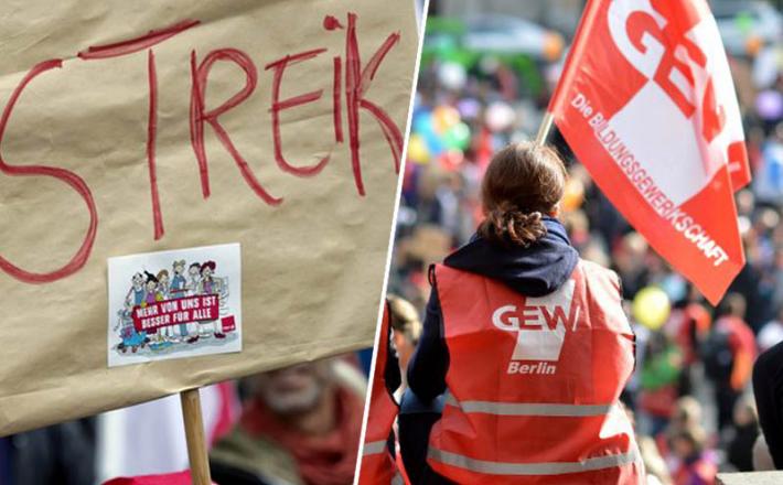 Nemški učitelji, stavka