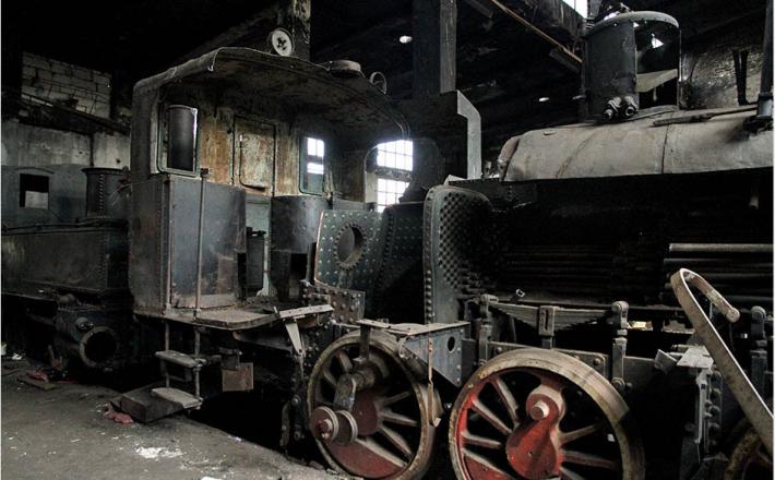 Uničena lokomotiva - Beograd