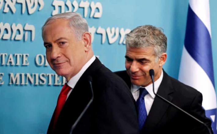 Netanjahu in Lapid  Vir: Twitter