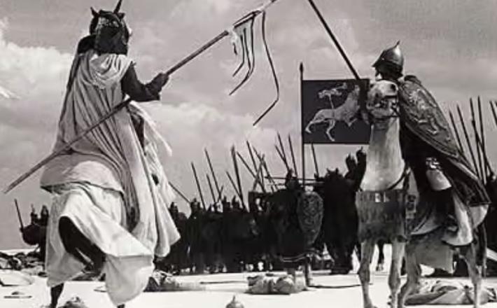 Prizor iz filma Sergeja Eisensteina "Aleksander Newski" (1938)