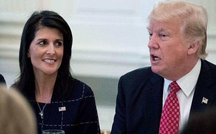 Nikki Haley in Donald Trump