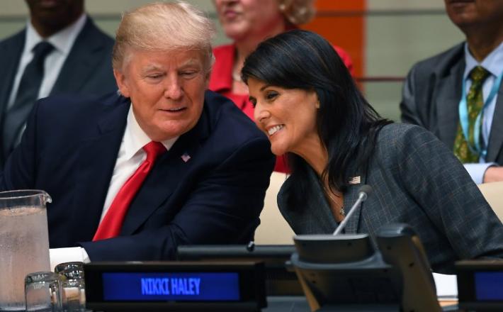 Nikki Haley in Donald Trump