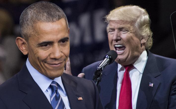 Barack Obama in Donald Trump