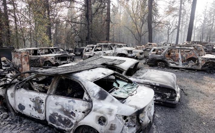 Posledice požara v ZDA, Paradise  Vir:Pixell