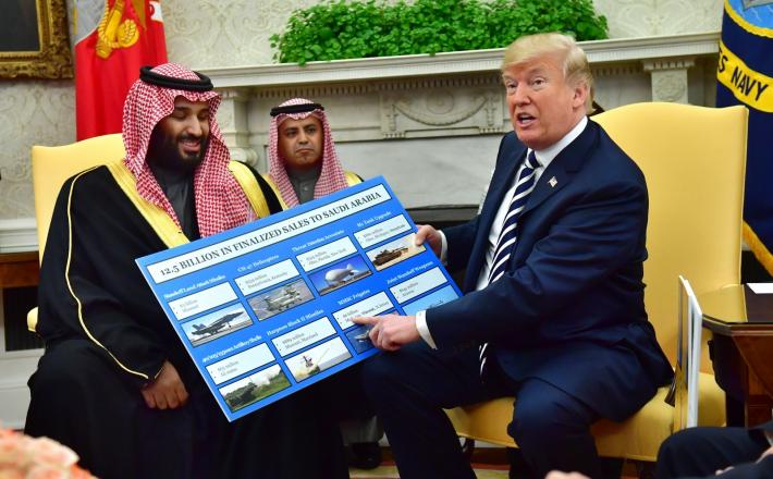 Donald Trump in prodaja orožja Savdski Arabiji   Vir:Pixell