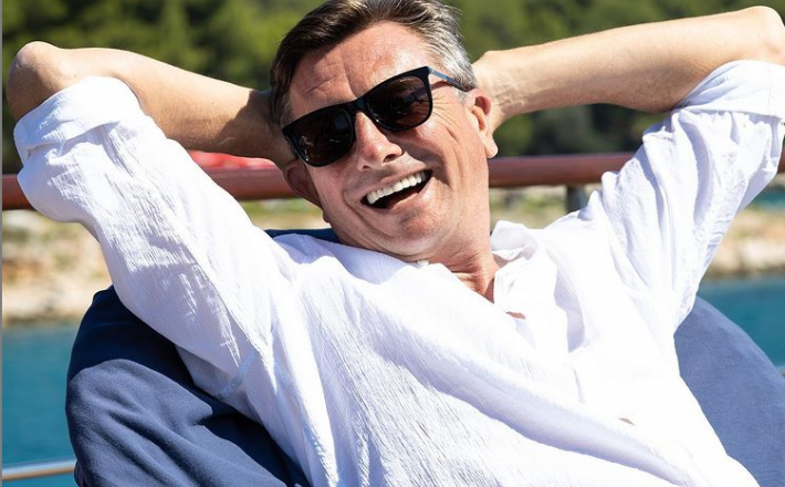Pahor, uživač. Vir: Instagram račun PR, posnetek zaslona