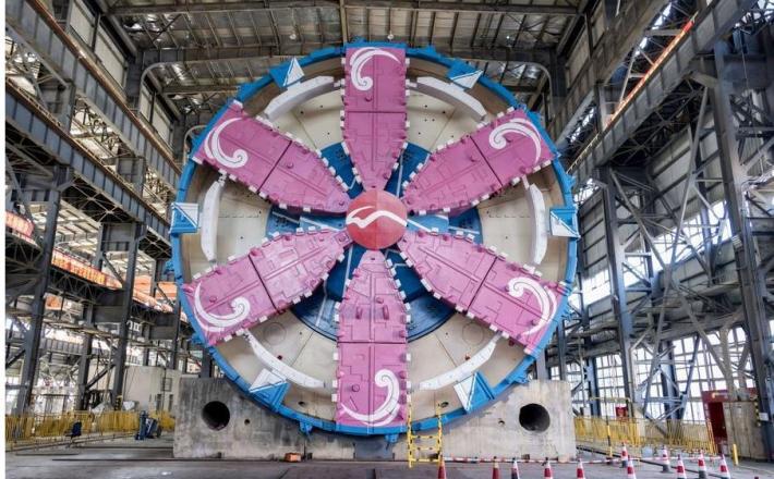 Pametni stroj za vrtanje tunelov...Vir: Xinhua