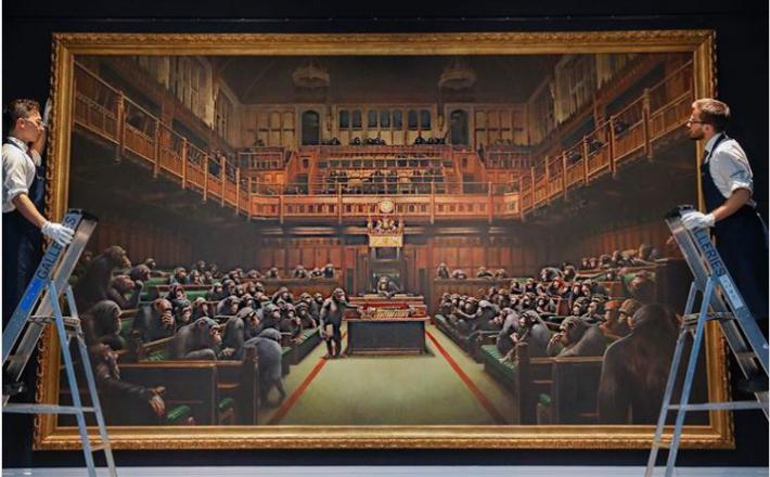 Banksy - Devolving Parliament