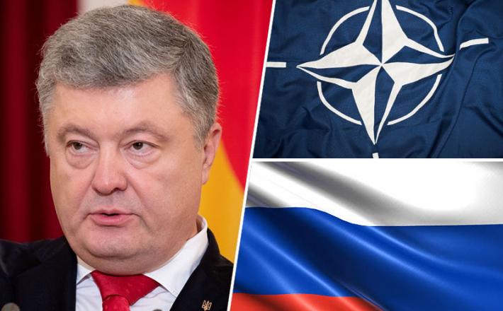 Petro Porošenko, NATO, Rusija