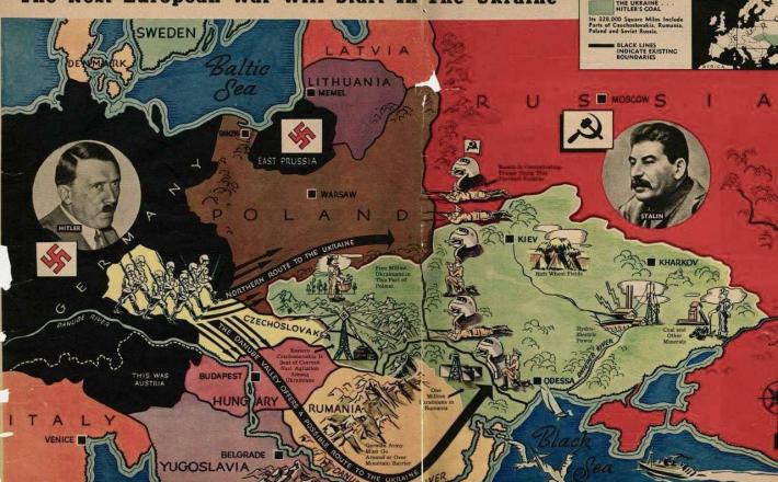 Prihodnja vojna se bo začela v Ukrajini - plakat iz leta 1939