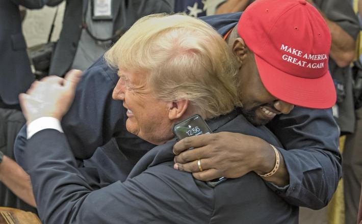 Kayne West in Donald Trump        Vir: Pixell