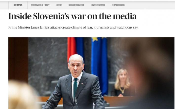 Politico, spletna stran