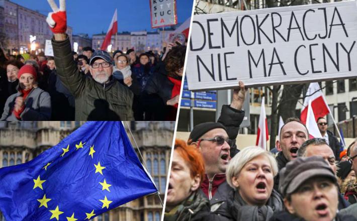 Poljska in sodniki: demonstracije