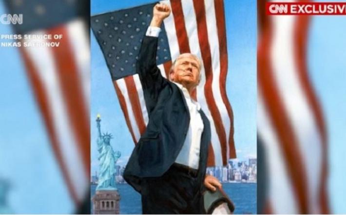 Portret Trumpa Vir: CNN, posnetek zaslona