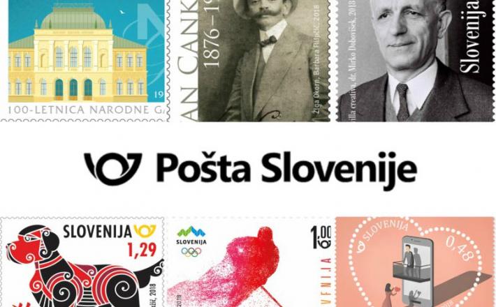 posta slovenije, znamke, ivan cankar, narodna galerija