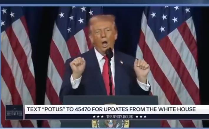 Izpadi Donalda Trumpa postajajo vse bolj nenavadni... Vir: X, posnetek zaslona Izpadi Donalda Trumpa ostajajo vse bolj nenavadni...Vir: X