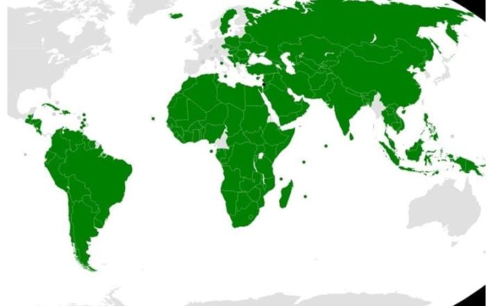 Države sveta, ki so priznale Palestino kot državo - Slovenije ni med njimi