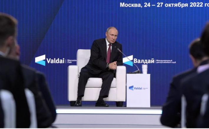 Putin v klubu Valdai
