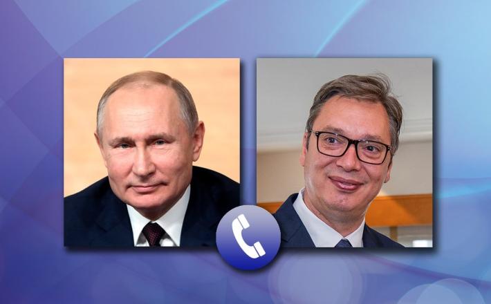 Putin in Vučić  Vir: FB, posnetek zaslona