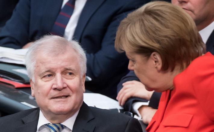 Angela Merkel in Horst Seehofer