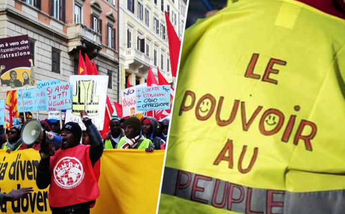 Rim, protesti migranti