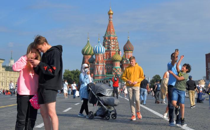 Rusija - tuji turisti  Vir: RT