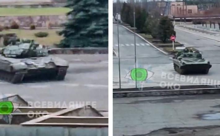 Ruski tanki v Černobilu. Vir: Twitter