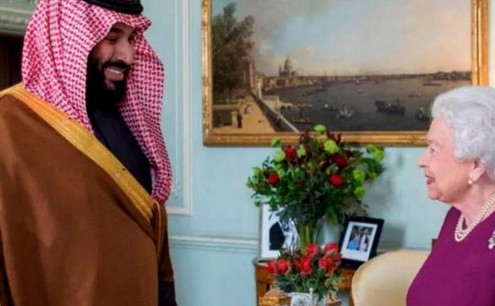 Mohamed bin Salman pri kraljici Elizabeti