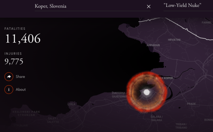  Simulacija napada na Koper