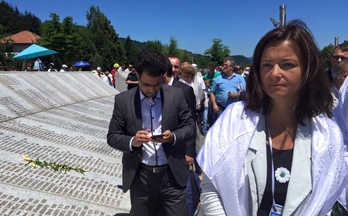 Tanja Fajon v Srebrenici