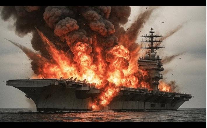 Ilustracija srečanja supersonične rakete z letalonosilko Vir: The Shell, You Tube