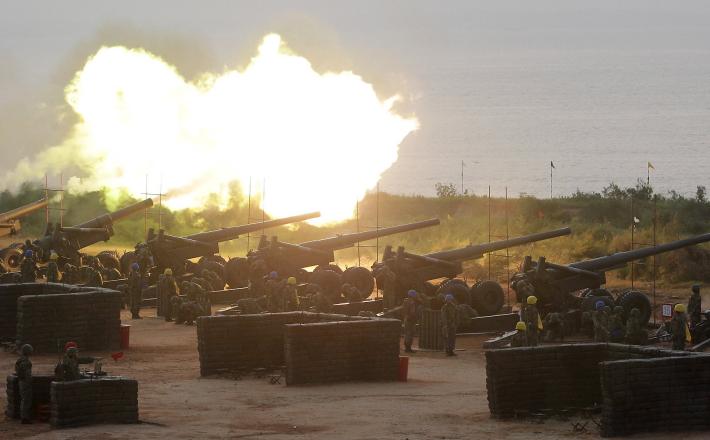 Tajvanski topovi - vojaška vaja na Tajvanu