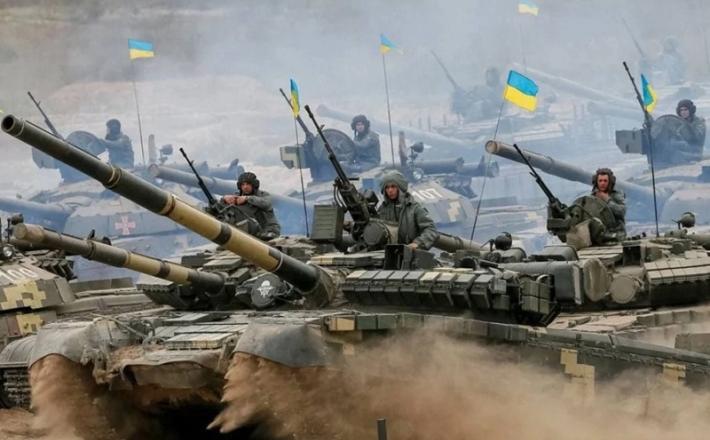 Nekoč: Ukrajinski tanki. Vir: Posnetek zaslona, X
