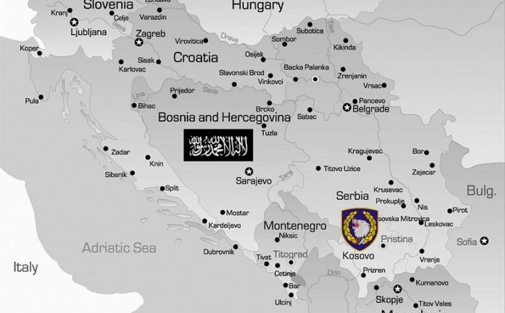 Terorizem v Jugoslaviji mapa