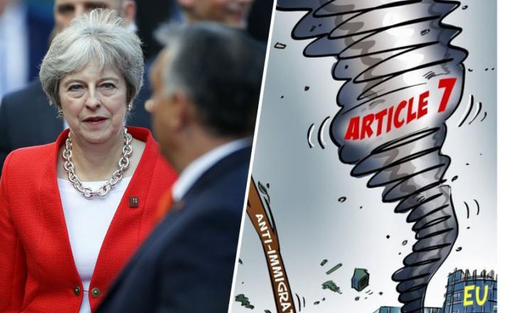 Theresa May in tornado zaradi migracij