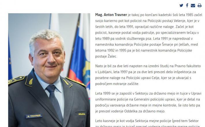 Anton Travner, menda še vedno generalni direktor policije. Ali ni morda že - "nekdanji"?