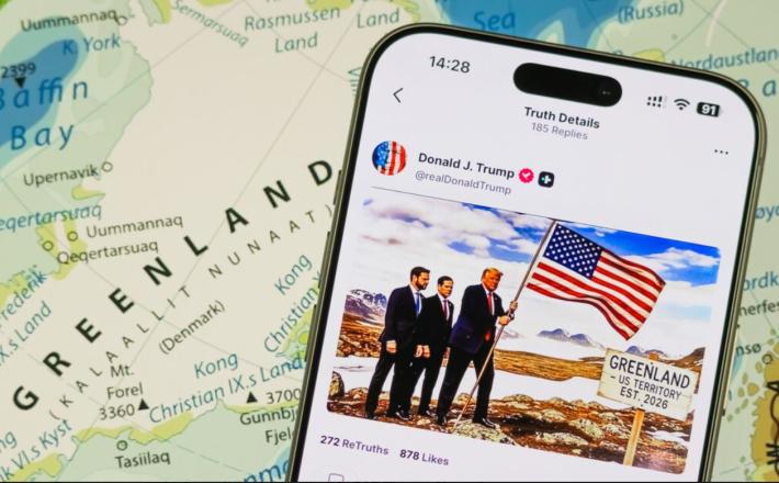 Na obstoj Grenlandije v Evropski uniji so že zdavnaj pozabili in se je spomnili le zaradi Trumpa, je poudaril senator. Vir: X, posnetek zaslona