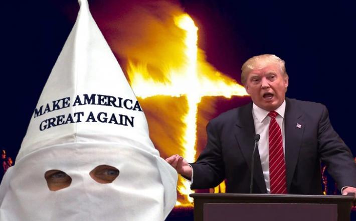 Trump in KKK   Vir: http://www.chaunceydevega.com/