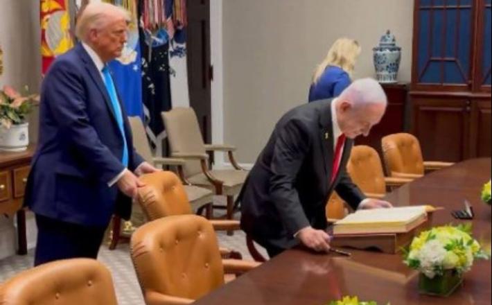 Dejal je, da po napadu na Iran pričakuje spremembo oblasti. Pozval je iranske varnostne sile, naj odložijo orožje ali umrejo. Vir: Posnetek zaslona, X