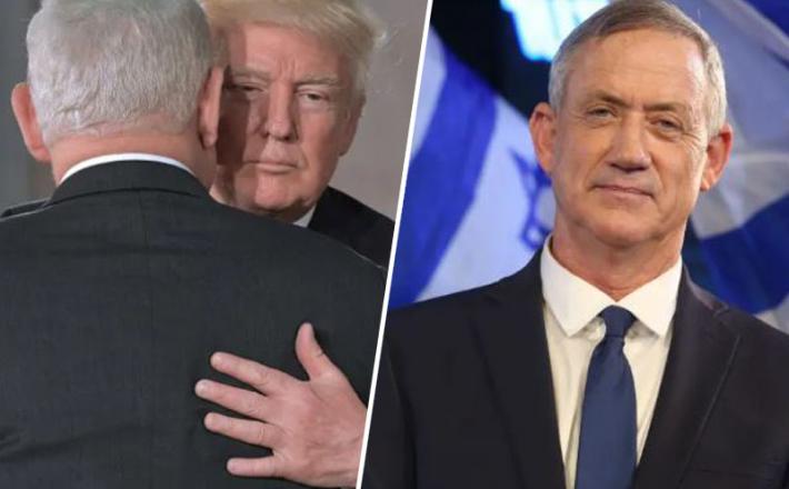 Trump, Ganc in Netanjahu