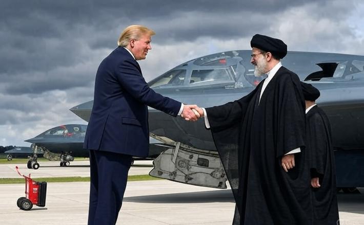 Trump in Hamenej - dogovor sovražnikov? Vir: X, Grok