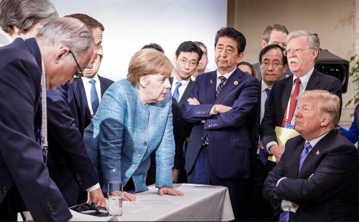 Angela Merkel in Donald Trump - G7