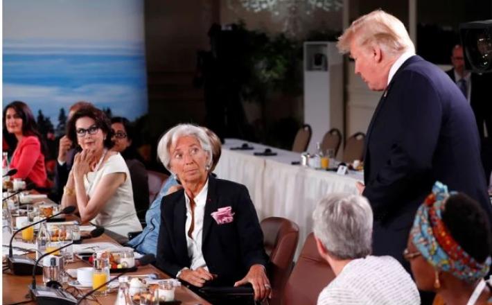 Donald Trump, zamuda ob prihodu na vrh G7