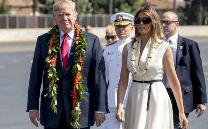 Donald Trump in Melania - Havaji